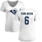 Women's Tre Tomlinson Name & Number Slim Fit T-Shirt - White