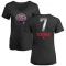 Women's Trea Turner Midnight Mascot V-Neck T-Shirt - Black