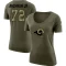 Women's Tremayne Anchrum Jr. Legend Salute to Service Scoop Neck T-Shirt - Olive