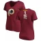 Women's Tress Way Backer Slim Fit T-Shirt - Maroon