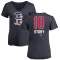 Women's Trevor Story Name and Number Banner Wave V-Neck T-Shirt - Navy