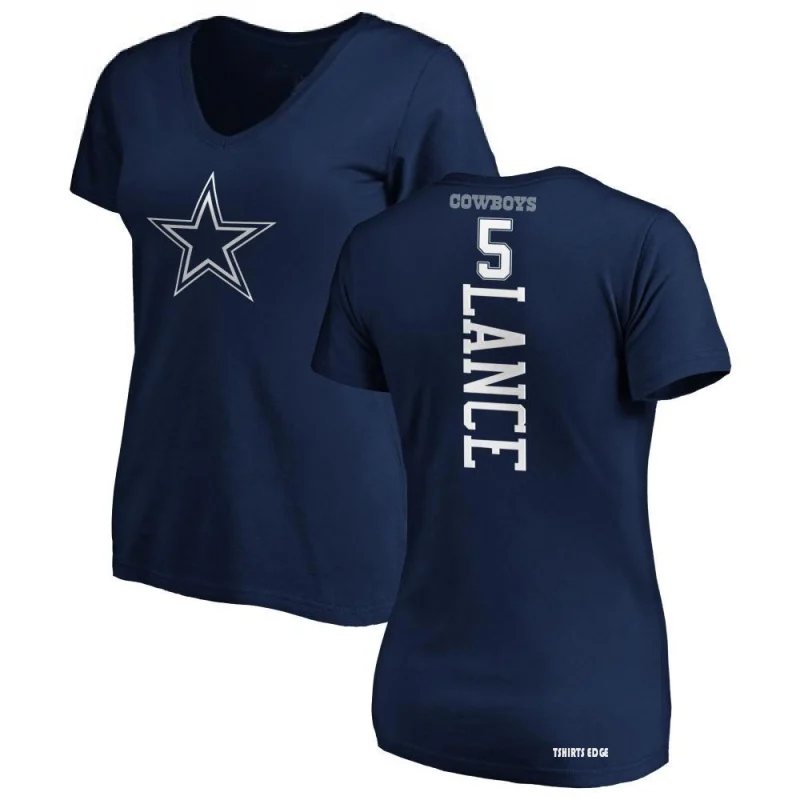 Women's Trey Lance Backer T-Shirt - Navy - Tshirtsedge