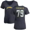 Women's Trey Pipkins III Name & Number Slim Fit V-Neck T-Shirt - Navy