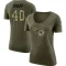 Women's Trey Wolff Legend Salute to Service Scoop Neck T-Shirt - Olive