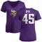 Women's Troy Dye Name & Number Slim Fit T-Shirt - Purple