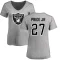 Women's Troy Pride Jr. Name & Number Slim Fit T-Shirt - Ash