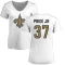 Women's Troy Pride Jr. Name & Number Slim Fit T-Shirt - White