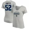 Women's Tye Kartye Name & Number Lockup T-Shirt - Gray