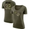 Women's Tyjae Spears Legend Salute to Service Scoop Neck T-Shirt - Olive