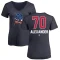 Women's Tyler Alexander Name and Number Banner Wave V-Neck T-Shirt - Navy