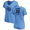 Women's Tyler Glasnow RBI Slim Fit V-Neck T-Shirt - Light Blue