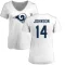 Women's Tyler Johnson Name & Number Slim Fit T-Shirt - White