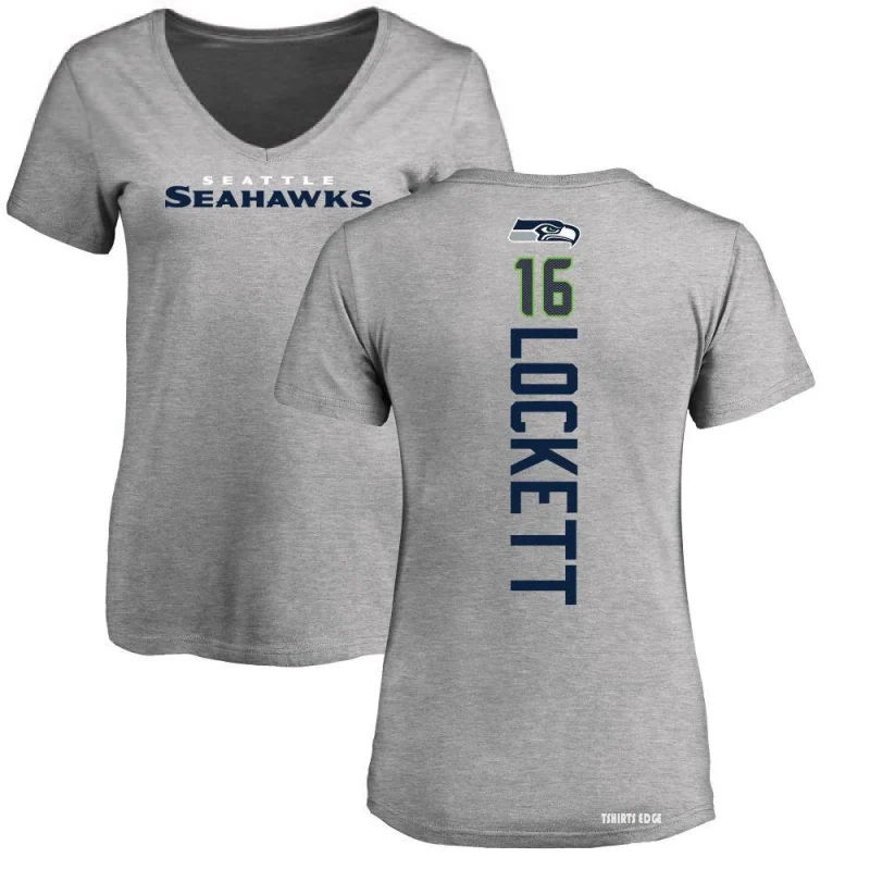 Tyler Lockett Backer T-Shirt - Ash - Tshirtsedge