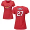 Women's Tyler O'Neill Name & Number T-Shirt - Red