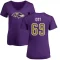 Women's Tyler Ott Name & Number Slim Fit T-Shirt - Purple