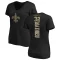 Women's Tyrann Mathieu Backer Slim Fit T-Shirt - Black