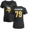 Women's Tyrese Robinson Name & Number Slim Fit T-Shirt - Black