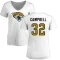 Women's Tyson Campbell Name & Number Slim Fit T-Shirt - White