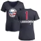 Women's Ukko-Pekka Luukkonen Name and Number Banner Wave V-Neck T-Shirt - Navy