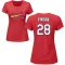 Women's Vada Pinson Name & Number T-Shirt - Red