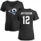 Women's Van Jefferson Name & Number Slim Fit T-Shirt - Black