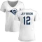 Women's Van Jefferson Name & Number Slim Fit T-Shirt - White