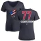 Women's Victor Soderstrom Name and Number Banner Wave V-Neck T-Shirt - Navy