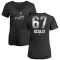 Women's Vin Scully Midnight Mascot V-Neck T-Shirt - Black