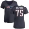 Women's Vince Wilfork Name & Number T-Shirt - Navy