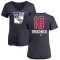 Women's Vincent Trocheck Name and Number Banner Wave V-Neck T-Shirt - Navy