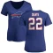 Women's Vontae Davis Name & Number Slim Fit T-Shirt - Royal