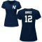 Women's Wade Boggs Name & Number T-Shirt - Navy