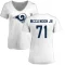 Women's Warren McClendon Jr. Name & Number Slim Fit T-Shirt - White