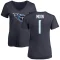 Women's Warren Moon Name & Number Slim Fit T-Shirt - Navy