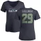 Women's Wayne Gallman Name & Number Slim Fit T-Shirt - Navy