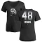 Women's Webster Rivas Midnight Mascot V-Neck T-Shirt - Black