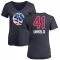 Women's Wes Unseld Name and Number Banner Wave V-Neck T-Shirt - Navy