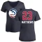 Women's Wesley Matthews Name and Number Banner Wave V-Neck T-Shirt - Navy