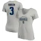 Women's Will Borgen Name & Number Lockup T-Shirt - Gray