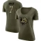 Women's Will Grier Legend Salute to Service Scoop Neck T-Shirt - Olive