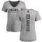 Women's William Carrier Backer Slim Fit V-Neck T-Shirt - Heathered Gray