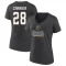 Women's William Carrier Heather 2023 Western Conference Champions V-Neck T-Shirt - Charcoal