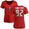 Women's William Gholston Name & Number Slim Fit T-Shirt - Red