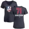 Women's William Karlsson Name and Number Banner Wave V-Neck T-Shirt - Navy