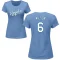 Women's Willie Wilson Name & Number T-Shirt - Light Blue