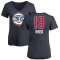 Women's Willis Reed Name and Number Banner Wave V-Neck T-Shirt - Navy