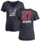 Women's Willy Adames Name and Number Banner Wave V-Neck T-Shirt - Navy