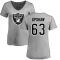 Women's Wilson Gene Upshaw Name & Number Slim Fit T-Shirt - Ash