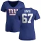 Women's Wyatt Davis Name & Number Slim Fit T-Shirt - Royal