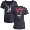 Women's Wyatt Olds Name and Number Banner Wave V-Neck T-Shirt - Navy